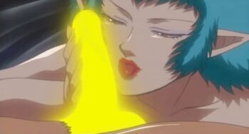 Rule 34 | 00s, 1boy, 1girl, 2002, age difference, animated, animated gif, curly hair, demon, demon girl, eyeshadow, fellatio, genyo (the urotsuki), green hair, licking, licking penis, lipstick, long hair, lowres, makeup, older female and younger male, oral, penis, pointy ears, queen, sidelocks, tagme, thick lips, urotsukidouji, yellow eyes