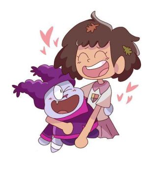 1boy 1girl amphibia anne_boonchuy cartoon_network chowder_(character) chowder_(series) crossover disney heart hug