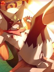 1boy 1girl animated artist_request blush bouncing_breasts breasts cat_girl claws furry furry_female furry_with_non-furry gen_9_pokemon green_fur heart heart-shaped_pupils hetero highres interspecies legs_up lying meowscarada nintendo nipples on_back on_bed patreon_username penis pink_eyes pokemon pokemon_(creature) pokephilia pussy pussy_juice sex small_breasts smile sound symbol-shaped_pupils tagme testicles uncensored vaginal video