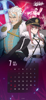 Rule 34 | 2025, absurdres, black clover, black clover: sword of the wizard king, black clover m: rise of the wizard king, breasts, calendar, green eyes, hat, highres, july, large breasts, long hair, official art, pink hair, princia funnybunny