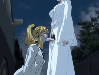 1futa 1girl 2007 american animated animated_gif bible_black bible_black_new_testament breasts car_light dominant_futanari dress fellatio from_side futa_with_female futanari hand_on_another&#039;s_head irrumatio jody_crowley kneeling large_breasts looking_at_another looking_down medium_breasts medium_penis motor_vehicle night nightgown oral outdoors panties penis penis_out saeki_kaori shin_bible_black standing standing_fellatio tagme torn_clothes torn_dress underwear van