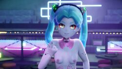 1girl 2boys 3d all_fours anal animated arms_behind_head ass ass_focus ass_shake bare_arms beckoning bent_over blowing_kiss blue_hair bouncing_ass breasts colored_skin completely_nude cowgirl_position curvy cyberpunk_(series) cyberpunk_2077 cyberpunk:_edgerunners cyborg dancing dark-skinned_male dark_skin deepthroat dick-o-meter doggystyle drooling erection faceless faceless_male fellatio grey_skin grinding group_sex gs-mantis hands_on_own_hips heart heart-shaped_pupils high_heels highres humming imminent_penetration interracial jiggle large_penis laughing legs_apart long_hair looking_at_viewer lying midriff moaning mouth_hold multicolored_eyes multiple_boys muscular muscular_male music nail_polish neon neon_lights neon_trim nipples nude on_back open_mouth oral pale_skin penis penis_awe petite presenting pussy_juice rebecca_(cyberpunk) riding saliva seductive_smile sex sex_from_behind shoes shortstack size_difference skin_tight skinny small_breasts smile smirk smug sound spitroast spread_legs spread_mouth standing straddling stretching symbol-shaped_pupils tagme tattoo teasing thick_thighs thighhighs thighs threesome tongue tongue_out twerking twintails uvula veins veiny_penis video wet