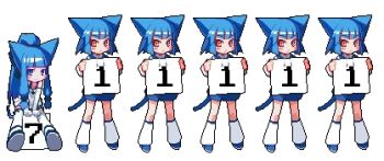 Rule 34 | 6+girls, 711111, animal ears, blue hair, cat ears, counter girls, gelbooru, get, homepage, lowres, meta, multiple girls, screencap, tail, title
