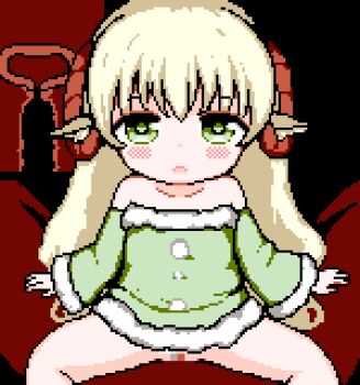 1boy 1girl animal_ears animated animated_gif arm_support balloon_womb bare_shoulders blonde_hair blush clothed_female_nude_male continuous_ejaculation cowgirl_position cross-section cum cum_in_pussy cum_overflow dark-skinned_male dark_skin ejaculation fertilization girl_on_top green_eyes half-closed_eyes heart hetero hinainf horns impregnation internal_cumshot loli long_hair looking_at_viewer lowres no_panties nude open_mouth ovum penis pixel_art pov pov_crotch pussy sex sheep_horns silhouette solo_focus sperm_cell spread_legs straddling vaginal