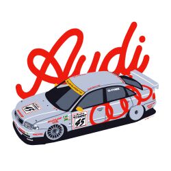 Rule 34 | audi, audi a4, british touring car championship, car, castrol, commentary, dunlop, from above, highres, motor vehicle, no humans, race vehicle, racecar, shadow, spoiler (automobile), sponsor, symbol-only commentary, vehicle focus, wang-tang ( lose control)