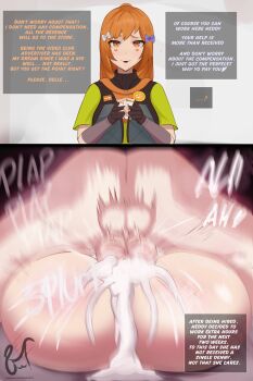 1futa 1girl absurdres ass belle_(zenless_zone_zero) breasts completely_nude cum cum_in_pussy futa_with_female futanari heddy_(zenless_zone_zero) highres huge_penis huge_testicles looking_at_viewer lying lying_on_person mating_press medium_breasts mochoart nude open_mouth penis testicles vaginal zenless_zone_zero