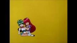 1990s_(style) 1997 animated anime_screenshot asahina_mutsuki ass backpack bag bare_legs barefoot blush bottomless bow bowtie briefs child covering_crotch covering_privates elephant_underwear embarrassed feet ghost green_hair haunted_junction hetero humiliation legs long_hair male_underwear nino_(haunted_junction) non-web_source panties photo_(medium) red_hair retro_artstyle running sandals school screaming serving shirt shoes shorts shota socks sound sweat sweatdrop tagme tears teenage_girl_and_younger_boy underwear underwear_on_head video