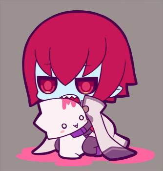 Rule 34 | 2boys, blazblue, blazblue: calamity trigger, blazblue: central fiction, blazblue: chronophantasma, blazblue: continuum shift, blood, cloak, holding, kisaragi jin, long sleeves, multiple boys, potato (oriha94), ragna the bloodedge, thighhighs, uniform, zombie