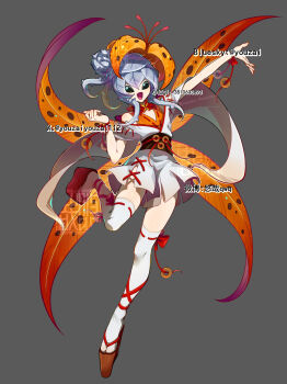 digimon digimon_(creature) flower lilimon monster_girl nail_polish original petals plant_girl youzaiyouzai112