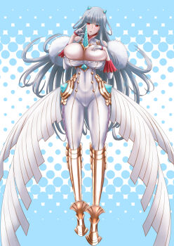 1girl breasts bursting_breasts highres huge_breasts long_hair nikozes selvaria_bles senjou_no_valkyria senjou_no_valkyria_(series) senjou_no_valkyria_1 solo