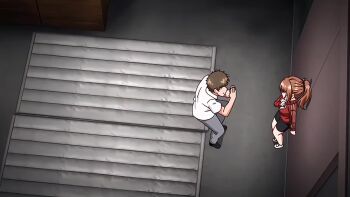 1boy 3girls animated anime_screenshot arms_around_neck ass bike_shorts blue_eyes blue_hair blush bouncing_breasts breast_sucking breasts brown_hair censored clothes_lift clothes_pull doggystyle erection fellatio female_masturbation french_kiss grabbing_another&#039;s_ass groping highres hina_(kakurenbo) hoshizuki_kaede huge_breasts jacket kakurenbo_the_animation kiss leg_lock licking licking_penis masturbation missionary moaning mosaic_censoring multiple_girls nipples oral panties pants panty_pull penis pink_hair pink_pineapple purple_eyes pussy pussy_juice rubbing_crotch ryou_(kakurenbo) school sex sex_from_behind shirt shirt_lift shorts shorts_pull sound subtitled suspended_congress tagme track_jacket underwear vaginal video x-ray