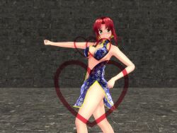 1girl 3d animated anus ass audible_music blush bouncing_breasts breasts butt_crack censored censored_nipples china_dress chinese_clothes convenient_censoring covering_breasts covering_crotch covering_privates dancing dress green_eyes heart heart_censor hong_meiling large_breasts long_hair mikumikudance_(medium) navel nude panties ponkanman ponytail red_hair solo sound thong touhou underwear video white_panties