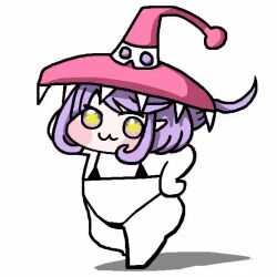 animated appmon claws digimon digimon_universe:_appli_monsters hat long_hair meme pointy_ears video warudamon witch_hat yellow_eyes