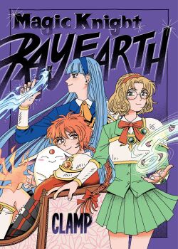 3girls ^_^ aerokinesis armor armored_dress blonde_hair blue_eyes blue_hair braid closed_eyes closed_mouth commentary copyright_name creature dress english_commentary fire forehead_jewel green_eyes hairband highres hououji_fuu long_hair magic_knight_rayearth mokona multiple_girls nicedaybucky pleated_skirt purple_background pyrokinesis red_eyes red_hair red_hairband round_eyewear ryuuzaki_umi shidou_hikaru short_hair single_braid skirt smile straight_hair water wind