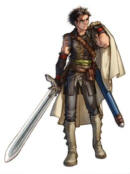 1boy asymmetrical_gloves belt belt_pouch black_eyes black_gloves black_hair black_pants black_vest boots brown_belt brown_boots brown_cape cape closed_mouth elbow_gloves fingerless_gloves full_body gloves green_sash hand_up holding holding_sword holding_unworn_cape holding_unworn_clothes holding_weapon kita_senri knee_boots looking_to_the_side male_focus muscular muscular_male original pants pouch sash scar scar_on_face scar_on_forehead sheath short_hair simple_background solo spiked_hair standing sword toned toned_male uneven_gloves unsheathed unworn_cape vest weapon white_background