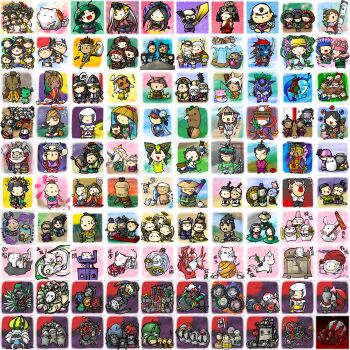 Rule 34 | 6+boys, 6+girls, amaterasu (ookami), apple, baby animal, beard, bird, black hair, blonde hair, bow, bow (weapon), brown hair, bucket, character request, chibi, chick, chicken, cymbals, drum, everyone, facial hair, fish, fishing rod, food, fruit, glasses, grey hair, hagoromo, hair ornament, hair over one eye, halo, hat, hayatobimaru, heart, highres, himiko (ookami), holding, holding instrument, holding sword, holding weapon, ichimegasa, instrument, issun, japanese clothes, jewelry, kaguya (ookami), kushinada (ookami), leaf, leaf on head, lily pad, magatama, magatama necklace, mask, multiple boys, multiple girls, musical note, mustache, navel, necklace, ninetails (ookami), nose bubble, ookami (game), otohime (ookami), princess fuse, quiver, rabbit, red bow, sakuya (ookami), samickle, sazanka (ookami), scythe, shawl, speech bubble, starfish, sword, thought bubble, torii, tsubaki (ookami), tsuzurao, veil, weapon, white hair, wooden bucket, yumaru (marumarumaru)