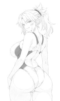 1girl ass breasts large_breasts solo swimsuit