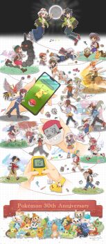 Rule 34 | 6+boys, 6+girls, absurdres, akari (pokemon), backwards hat, bag, balloon, bandana, baseball cap, beanie, beans, beast ball, bed, bell-bottoms, berry (pokemon), bike shorts, bike shorts under shorts, bird, black hair, black hat, black pants, black pantyhose, black sash, blue eyes, blue hair, blue jacket, blue overalls, blue pants, blue shirt, boots, bow, bramblin, breasts, brendan (pokemon), brown eyes, brown hair, bucket hat, bulbasaur, calem (pokemon), cardigan, casteliacone, cellphone, charmander, chespin, chibi, chikorita, chimchar, closed eyes, closed mouth, coat, commentary request, confetti, cresselia, cyndaquil, dawn (pokemon), distortion world, donut hair bun, double bun, dress, egg, elio (pokemon), espeon, ethan (pokemon), eyewear on headwear, fanny pack, fennekin, ferris wheel, florian (pokemon), food, froakie, fuecoco, galarian form, galarian zapdos, galaxy team survey corps uniform, game boy, gen 1 pokemon, gen 2 pokemon, gen 3 pokemon, gen 4 pokemon, gen 5 pokemon, gen 6 pokemon, gen 7 pokemon, gen 8 pokemon, gloria (pokemon), gloves, grass, green hair, green hat, green jacket, grey cardigan, grey eyes, grey shirt, grookey, gs ball, hair bun, hair ornament, hairclip, handheld game console, harmony (pokemon), hat, hat bow, headscarf, heart, helmet, highres, hiiragishiyu, hilbert (pokemon), hisuian poke ball, holding, holding ice cream cone, ice cream cone, jacket, kris (pokemon), latias, latios, leaf (pokemon), legendary pokemon, litten, long hair, long sleeves, looking at viewer, loose socks, lucas (pokemon), lyra (pokemon), may (pokemon), mega ring, mesprit, mudkip, multiple boys, multiple girls, musical note, naranja academy school uniform, necktie, newsboy cap, nintendo, office worker (pokemon), one eye closed, onix, open clothes, open jacket, open mouth, oran berry, orange shirt, oshawott, overalls, pants, pantyhose, pantyhose under shorts, pawmot, paxton (pokemon), phone, pikachu, pink boots, pink coat, pink dress, piplup, poke ball, poke ball (basic), poke ball print, poke bean, poke flute, pokemon, pokemon (creature), pokemon black 2 and white 2, pokemon black and white, pokemon brilliant diamond and shining pearl, pokemon day, pokemon diamond/pearl/platinum, pokemon egg, pokemon emerald, pokemon firered and leafgreen, pokemon go, pokemon gold/silver/crystal, pokemon heartgold and soulsilver, pokemon legends: arceus, pokemon legends: z-a, pokemon omega ruby and alpha sapphire, pokemon platinum, pokemon red/green/blue/yellow, pokemon ruby/sapphire/emerald, pokemon scarlet and violet, pokemon sun and moon, pokemon sword and shield, pokemon ultra sun and ultra moon, pokemon x and y, ponytail, popplio, porkpie hat, purple necktie, purple shorts, quaxly, raglan sleeves, red (pokemon), red bandana, red coat, red eyes, red hat, red jacket, red scarf, red shirt, red skirt, rellor, ribbon, rockruff, roller skates, rosa (pokemon), rotom, rotom dex, rowlet, sandwich, sash, scarf, school uniform, scorbunny, selene (pokemon), shirt, shoes, short hair, short sleeves, shorts, shorts under shorts, shrine, skates, skirt, sleeveless, sleeveless shirt, smartphone, smile, snivy, sobble, socks, sparkle, speech bubble, spoken heart, spoken musical note, sprigatito, sprite, squirtle, striped hat, suicune, sunglasses, talonflame, tam o' shanter, tauros, tepig, thighhighs, torchic, tornadus, totodile, treecko, turtleneck, turtleneck jacket, turtwig, twintails, upside-down, visor cap, vs seeker, wally (pokemon), white hat, white headscarf, white scarf, white shirt, white thighhighs, wristband, yellow bag, yellow hat, yellow shorts, z-ring