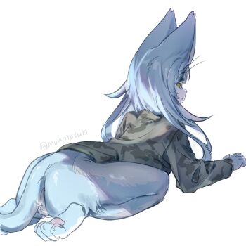 1girl animal_ears highres japan_air_self-defense_force_omaezaki_sub-base monatatu83 omaneko tagme tail