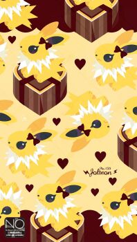 Rule 34 | animal focus, bow, brown bow, candy, character name, chocolate, chocolate heart, food, gen 1 pokemon, happy valentine, heart, heart-shaped food, highres, jolteon, lightning bolt symbol, meme (sleepsheep), neck fur, nintendo, no humans, pokemon, pokemon (creature), pokemon focus, star (symbol), star in eye, symbol in eye, valentine, yellow fur