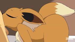 1boy 1girl animal_ears animated ass body_fur cum cum_in_pussy eevee ejaculation fellatio furry gen_1_pokemon hetero highres interspecies nintendo nude on_bed oral penis pokemon pokephilia pussy sex sound source_request tagme tail testicles uncensored vaginal video zaviel