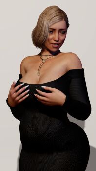 absurdres breasts cougar highres large_breasts mature_female