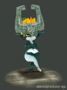 1girl 3d animated arm_tattoo artist_name ass barefoot black_skin blue_skin colored_sclera colored_skin commentary covered_eyes crossed_legs ear_wiggle english_commentary fang fang_out floating helmet helmet_over_eyes huge_ass leg_tattoo long_hair midna multicolored_skin multiple_views navel nintendo nude orange_hair ponytail red_eyes shadow shortstack simple_background smile tagme tattoo the_legend_of_zelda the_legend_of_zelda:_twilight_princess thick_thighs thighs turnaround two-tone_skin unevenprankster video wide_hips yellow_sclera