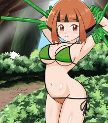 2girls ahegao animated bikini breasts commission cosplay cum cum_in_navel cum_on_body cum_on_breasts cum_on_stomach cum_on_upper_body ejaculation_between_breasts evolution_(artist) fellatio gardenia_(pokemon) irrumatio midriff midriff_fetish monster_girl multicolored_hair multiple_girls navel navel_fetish navel_insertion navel_stimulation nintendo oral orange_eyes orange_hair paizuri plant pokemon restrained roserade_(cosplay) rosie_(pokemon) short_hair swimsuit tagme tentacle_in_bellybutton tentacle_in_navel uncommon_stimulation video vines yuri