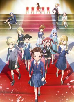 6+girls :d :| absurdres anaguma_sakina anime_coloring annotated aqua_jacket aqua_neckerchief aqua_necktie aqua_skirt arm_on_knee arms_behind_back black_cross_tie black_jacket black_shoes black_shorts black_skirt black_suit black_thighhighs blazer blonde_hair blue_dress blue_hair blue_jacket blue_neckerchief blue_serafuku blue_shirt blue_skirt blue_sweater blunt_bangs blush bobby_socks boots bow bowtie braid braided_bangs brown_boots brown_eyes brown_hair brown_pantyhose brown_sailor_collar brown_shoes brown_skirt center-flap_bangs chair clenched_hand clenched_hands closed_mouth collared_shirt copyright_logo copyright_name copyright_notice cropped_jacket cross_tie dress dress_shirt floating_hair formal_clothes ganbaru_pose green_eyes green_socks hair_between_eyes hair_bow hairband hand_on_own_chest hand_on_own_hip hands_on_lap high_ponytail highres jacket kamisaki_hikaru key_visual kojou_riina kurione_marika lace-up_boots lapels layered_sleeves light_frown loafers logo long_hair long_skirt long_sleeves looking_ahead looking_at_viewer looking_to_the_side mary_janes medalist_(manga) medium_skirt multiple_girls neckerchief necktie niwatori_sana notched_lapels official_art okazaki_iruka open_clothes open_jacket open_mouth pantyhose parted_bangs pencil_skirt pinafore_dress pink_bow pink_bowtie pink_hair plaid_bow plaid_bowtie plaid_clothes plaid_skirt pleated_dress pleated_skirt ponytail promotional_art red_bow red_bowtie red_hair risu_kurumi roba_manaka running running_towards_viewer sailor_collar sarukawa_rinna school_uniform serafuku serious shirt shoes short_hair short_shorts short_twintails shorts sidelocks sideways_glance silhouette sitting sitting_on_stairs skirt skirt_suit sleeveless sleeveless_dress smile snowflakes socks split_mouth stairs standing suit sweater thighhighs translated twintails ushikawa_yotsuha v-shaped_eyebrows walking walking_towards_viewer wavy_sidelocks white_hairband white_pantyhose white_sailor_collar white_shirt white_skirt white_socks yagi_yuuna yuitsuka_inori