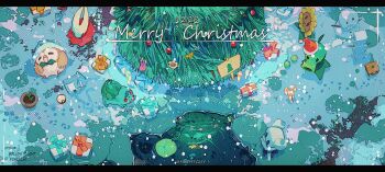 Rule 34 | 1girl, 1other, artist name, bird, black eyes, bulbasaur, candy, candy cane, christmas ornaments, christmas present, christmas stocking, christmas tree, cloak, closed eyes, closed mouth, commentary, copyright name, crossover, dated, film grain, flower, food, from above, full body, fur-trimmed headwear, fur trim, gen 1 pokemon, gen 7 pokemon, gift, halftone, halftone background, hat, highres, hightguy, hollow eyes, hollow knight, horned mask, hornet (hollow knight), knight (hollow knight), letterboxed, lily pad, lily pad (plants vs. zombies), looking at another, looking up, mask, merry christmas, multiple crossover, nintendo, open mouth, outdoors, peashooter (plants vs. zombies), plants vs. zombies, pokemon, pokemon (creature), pom pom (clothes), red cloak, red hat, rowlet, santa hat, scarf, shovel, siblings, sign, smile, snowing, snowman, solid oval eyes, standing, sunflower, sunflower (plants vs. zombies), symbol-only commentary, tree, viewfinder, water, white mask, white scarf, zzz