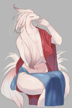 1girl bottomless breasts dougaku_(passionpit777) furry furry_female highres large_breasts nude tagme