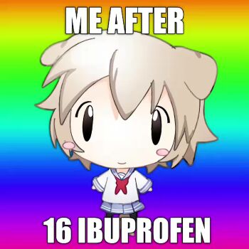 1girl 2000s_(style) alight_motion_(medium) animal_ears animated audible_music blonde_hair blush_stickers chibi chibi_only chiptune clip_studio_paint_(medium) dancing dog_ears dog_girl epilepsy_warning faux_retro_artstyle gradient_background impact_(font) looping_animation meme onlinepetclub original rainbow_background rainbow_gradient school_uniform serafuku skirt solo sound spinning tagme tail video wanwan_(onlinepetclub)