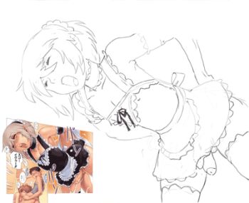 2boys anal androgynous animated animated_gif apron arms_behind_back bent_over choker closed_eyes clothes_lift crossdressing crossdressing_(mtf) cum derivative_work ejaculating_while_penetrated ejaculation elbow_gloves fellatio foreskin gloves joel_jurion lowres maid maid_apron maid_headdress maiden male_focus male_maid male_penetrated moaning monochrome multiple_boys open_mouth oral penis po-ju rankou_kyoushitsu sex sex_from_behind short_hair shota sketch skirt skirt_lift solo_focus thighhighs trap waist_apron white_background yaoi