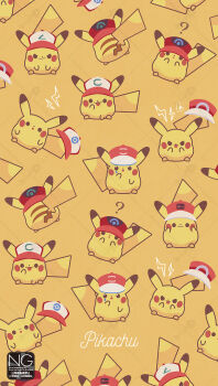 :3 ? closed_mouth commentary from_behind gen_1_pokemon hat highres lightning_bolt_symbol looking_at_viewer meme_(sleepsheep) nintendo no_humans open_mouth parted_lips pikachu pokemon pokemon_(anime) pokemon_(classic_anime) pokemon_(creature) pokemon_bw_(anime) pokemon_dppt_(anime) pokemon_focus pokemon_journeys pokemon_rse_(anime) pokemon_sm_(anime) pokemon_the_movie:_i_choose_you! pokemon_xy_(anime) smile smirk symbol-only_commentary tail teardrop tongue tongue_out unworn_headwear