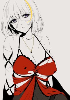 1girl breasts cleavage code_vein eva_roux highres jewelry large_breasts necklace underboob