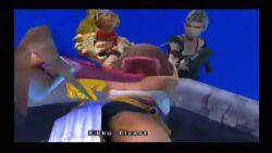 3d 3girls animated ass cutscene final_fantasy final_fantasy_x final_fantasy_x-2 highres multiple_girls skirt sound tagme upskirt video video_game_screencap yuna yuna_(ff10)