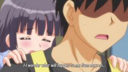 1boy 4girls animated anime_screenshot apron arms_behind_head ass bandaid bandaid_on_face black_eyes black_hair blue_eyes blush bow breast_sucking breasts brown_eyes brown_hair bulge carrying censored clothes_lift cocoa_(muchi_muchi_kyosei_seicho_ata) crotch_rub cunnilingus erection erection_under_clothes french_kiss grabbing_another's_breast grabbing_own_breast green_eyes groping hair_bow highres inverted_nipples kanon_(muchi_muchi_kyosei_seicho_ata) kiss large_breasts licking licking_nipple lily_(muchi_muchi_kyosei_seicho_ata) lying moaning mosaic_censoring muchi_muchi_kyosei_seicho_ata multiple_girls nipple_stimulation nipples nude oral piggyback pussy pussy_juice sensei_(muchi_muchi_kyosei_seicho_ata) shirt shirt_lift sound subtitled tagme tongue tongue_out video yuuki_(muchi_muchi_kyosei_seicho_ata)