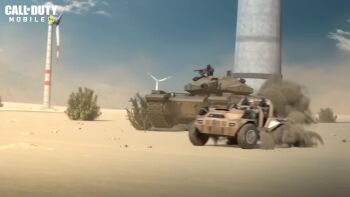 .50_bmg 1boy activision ammunition ammunition_belt animated anti-materiel_cartridge asymmetrical_gloves audible_music audible_speech batou_(gits) blue_sky breasts call_of_duty call_of_duty:_mobile character_request cloud crossover cyborg day desert english_text explosion fire game_trailer gatling_gun ghost_in_the_shell ghost_in_the_shell:_sac_2045 gloves gun heavy_machine_gun helmet highres hmg_cartridge japanese_audio japanese_text machine_gun mask mecha medium_breasts military military_uniform military_vehicle minigun mixed-language_text motor_vehicle mountain multiple-barrel_gun multiple_boys no_pupils non-humanoid_robot production_i.g rifle_cartridge road robot rotary_machine_gun sand shirt short_hair sky sola_digital_arts sound subtitled tachikoma tank timi_studio_group trailer_(media) vest video walker_(robot) watch weapon white_hair white_shirt wind_turbine windmill wristwatch