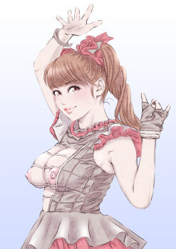 Rule 34 | babymetal, breasts, breasts, brown hair, highres, kikuchi moa, nipples, tagme