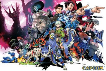 Rule 34 | ace attorney, alcina dimitrescu, amaterasu (ookami), bela dimitrescu, breath weapon, breathing fire, canyne, capcom, cassandra dimitrescu, chris redfield, chun-li, company connection, crossover, daniela dimitrescu, dante (devil may cry), devil may cry (series), dragon, dragon's dogma, dragon's dogma (series), ena (monster hunter), ethan winters, fangs, felyne, fire, formal clothes, fuse ryuuta, glowing, glowing eyes, hat, helmet, issun, makaimura, malzeno (monster hunter), mega man (character), mega man (classic), mega man (series), monster, monster hunter (series), monster hunter rise, monster hunter stories 2: wings of ruin, multiple crossover, ookami (game), phoenix wright, pointing, rathalos, resident evil, resident evil village, riding, ryunosuke naruhodo, sir arthur (makaimura), street fighter, suit, sun hat, tall female, the great ace attorney