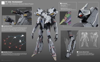 3d absurdres arm_cannon battroid beam_cannon character_name commentary comparison concept_art english_commentary english_text highres machinery macross mecha mecha_focus missile_pod multiple_views no_humans original realistic robot science_fiction uzuki_(uzukinokaze) weapon