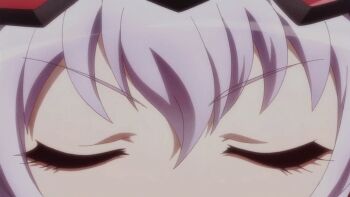 10s 1girl animated animated_gif bodysuit bouncing_breasts breasts cleavage female_focus finger_gun large_breasts long_hair one_eye_closed purple_eyes senki_zesshou_symphogear smile solo twintails wink yukine_chris