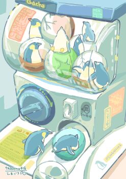 absurdres animal animal_focus artist_name bird commentary_request gashapon highres no_humans original penguin tasoema416 toy