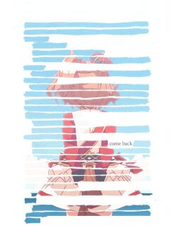 1girl animal_ears aston_machan_(flare)_(umamusume) aston_machan_(umamusume) brown_hair commentary crown english_text from_behind horse_ears horse_girl horse_tail jacket long_sleeves mini_crown red_sash red_scrunchie red_sleeves sash scalizo scrunchie shoulder_sash skirt solo tail tilted_headwear umamusume white_jacket white_skirt