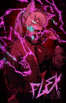 Rule 34 | 1girl, animal ears, aqua eyes, arknights, black jacket, black nails, black pants, black shirt, breasts, commentary, cropped shirt, english commentary, fangs, glowing, glowing eye, grey hair, hair between eyes, hand in pocket, highres, jacket, lappland (arknights), large breasts, long hair, looking at viewer, mask, navel, open clothes, open jacket, open mouth, pants, ponytail, respirator, shirt, solo, stomach, team.achv, turtleneck, turtleneck shirt, wolf ears, wolf girl