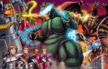 1girl 3boys alien alternate_form amputee armor bird blue_eyes breasts bug city conjoined cyborg dark_skin david_easton destruction dinosaur dragon egg electricity electrokinesis energy fire glasses glowing glowing_eyes godzilla godzilla_(series) godzilla_vs._king_ghidorah godzilla_vs._mechagodzilla_ii godzilla_vs._mothra green_eyes hydra insect kaiju king_ghidorah large_breasts lightning margaret_o&#039;brien matt_frank mecha mecha-king_ghidorah mechagodzilla metal_wings michael_van_horn military moth mothra multiple_boys multiple_heads pete_richards prosthesis prosthetic_head prosthetic_wing pterosaur red_eyes robot rodan smoke solar_panel solar_panel_wings tail talons trendmasters wings yellow_eyes