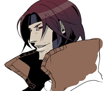 bantrain brown_hair coat facial_hair gambit lowres male_focus marvel red_eyes sketch stubble togatsuko trench_coat x-men