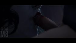 1boy 1girl 3d alcina_dimitrescu animated ass assertive_female black_flower black_hair cum cum_in_mouth dress ethan_winters fellatio flower greatm8 hat hetero jewelry juice_box_position lifting_person lipstick long_dress looking_at_viewer makeup moaning oral pale_skin penis resident_evil resident_evil_village saliva saliva_trail sound sun_hat tagme talking tall_female testicle_sucking testicles video white_dress window