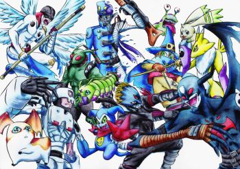 Rule 34 | andromon, angel, angel boy, angemon, armor, beelzebumon, devimon, digimon, digimon (creature), green eyes, impmon, mark of evil, mummymon, numemon, patamon, renamon, scarf, skull, spikes, stingmon, tail, terriermon, wings, wizard, wizarmon, wormmon