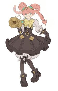 1girl ace_attorney aqua_eyes artist_request bad_source belt belt_buckle black_belt black_boots black_gloves black_pantyhose black_ribbon black_vest bloomers boots bow bowtie buckle closed_mouth collared_shirt curly_hair dot_nose double_bun eyes_visible_through_hair flat_color floating_hair floral_print flower-shaped_pupils frilled_gloves frilled_shirt_collar frilled_sleeves frills full_body gloves gold_buckle gold_buttons hair_between_eyes hair_bun hair_rings happy heart heart-shaped_hair heart_print high_heel_boots high_heels holding_ray_gun iris_wilson long_hair long_sleeves pantyhose pink_hair pink_pupils print_boots print_gloves puffy_long_sleeves puffy_sleeves ribbon ribbon_legwear ringlets shirt simple_background skirt_hold smile solo source_request standing steampunk striped_clothes striped_pantyhose symbol-shaped_pupils tachi-e tareme the_great_ace_attorney third-party_source three-quarter_sleeves twintails underwear vertical-striped_clothes vertical-striped_pantyhose vest white_background white_bloomers white_shirt yellow_bow yellow_bowtie